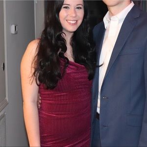 Red Velvet mini dress